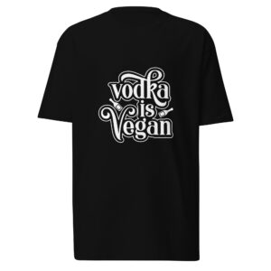 Vodka is Vegan, Men’s premium heavyweight tee