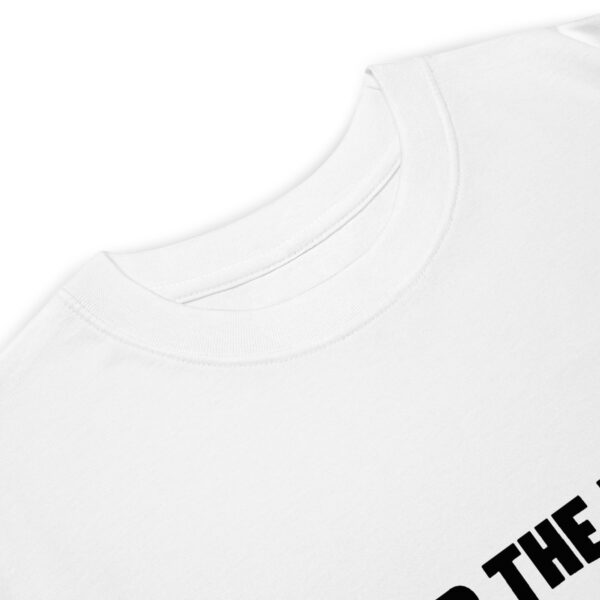 Drop the Bass - not the vibe, Men’s premium heavyweight tee - Image 4