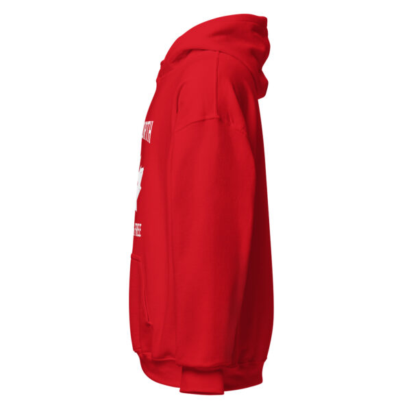 True North - Strong and Free, Red, Unisex Hoodie - Image 5
