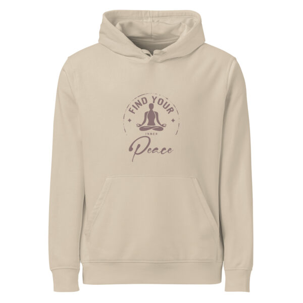 Find your Inner Peace, Yoga, zen, Unisex organic mid-weight hoodie