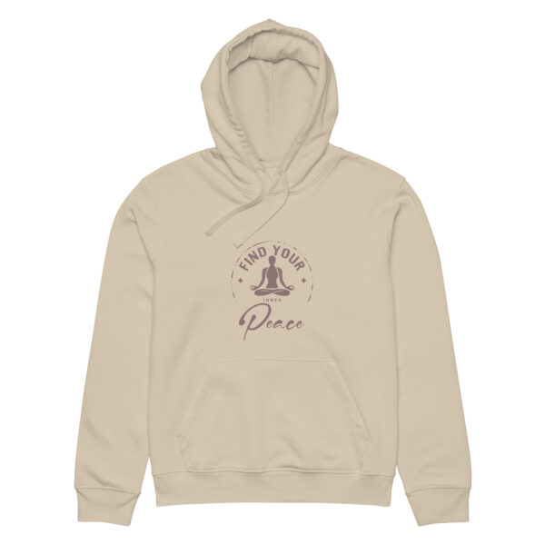 Find your Inner Peace, Yoga, zen, Unisex organic mid-weight hoodie - Image 3