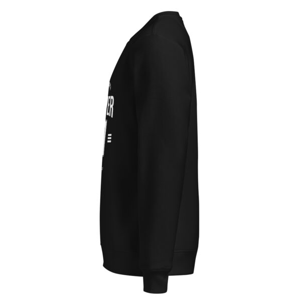 Never 51, canada, black Unisex organic mid-weight sweatshirt - Image 4