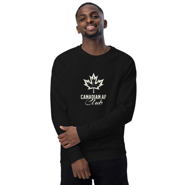Canadian AF Club, Unisex organic raglan sweatshirt - Image 10