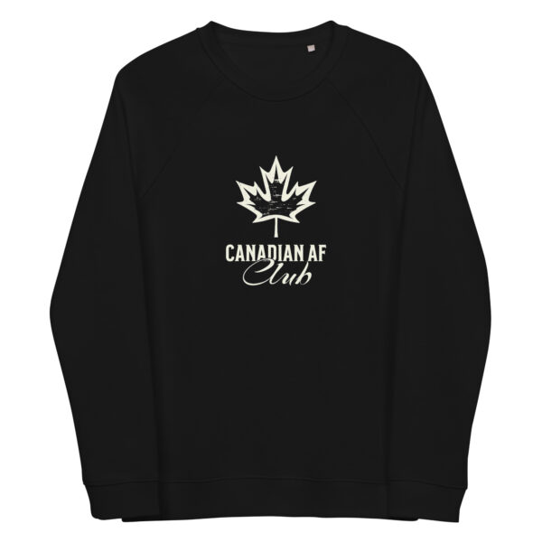 Canadian AF Club, Unisex organic raglan sweatshirt - Image 7