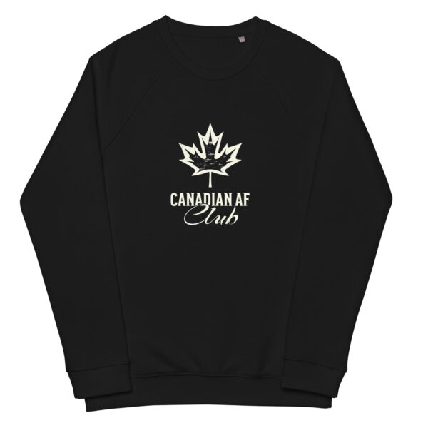 Canadian AF Club, Unisex organic raglan sweatshirt - Image 8