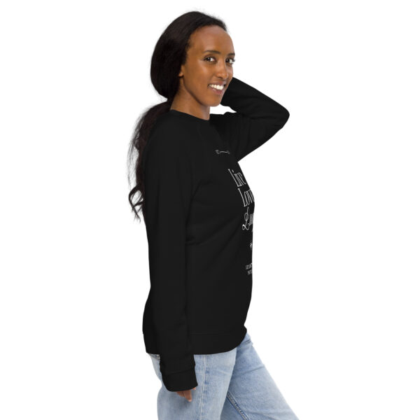 Live Love Laugh, Unisex organic raglan sweatshirt - Image 2