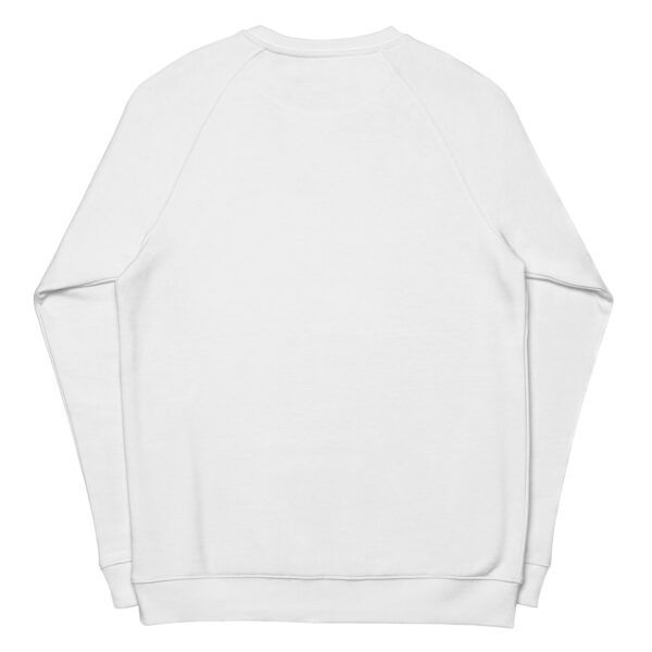 Breathe Believe Become, Unisex organic raglan sweatshirt - Image 4