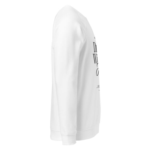 Dream Without Fear, Unisex organic raglan sweatshirt - Image 8