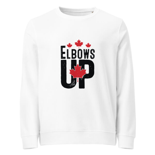 Elbows Up, canada, Unisex organic sweatshirt