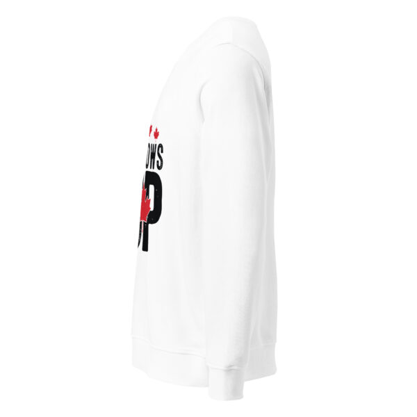 Elbows Up, canada, Unisex organic sweatshirt - Image 3