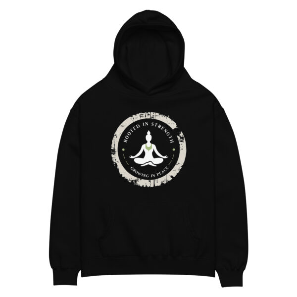 Rooted in Strength, Yoga, Unisex oversized hoodie - Image 3