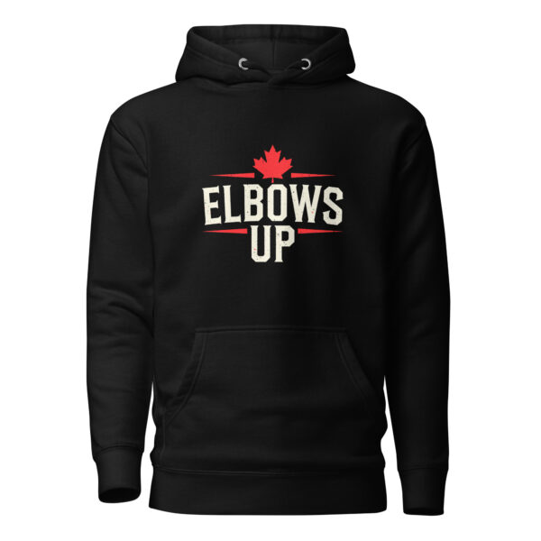 Elbows Up, canada, black Unisex Hoodie