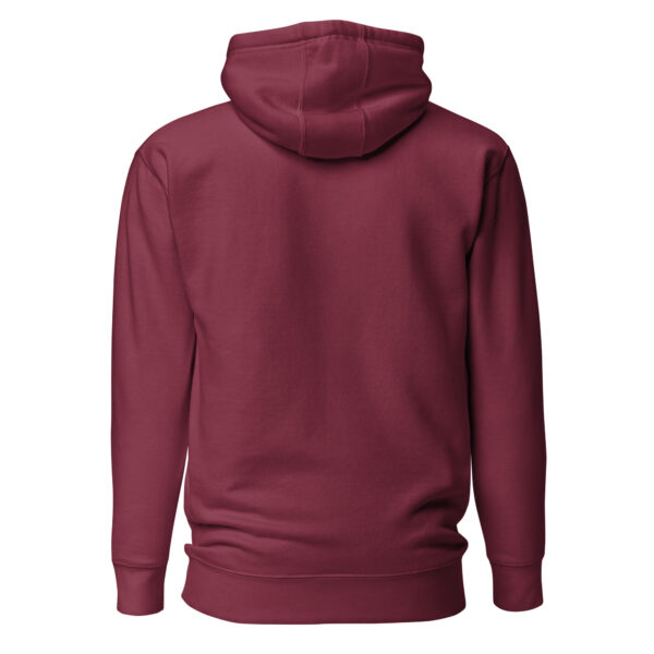 Never 51, burgundy, Unisex Hoodie - Image 5