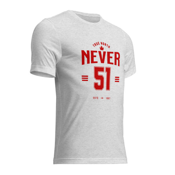 Never 51, red typo, Short sleeve t-shirt - Image 4