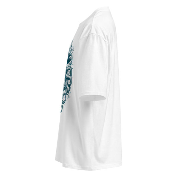 Pirate kraken, beach, sea, Oversized heavyweight t-shirt - Image 2