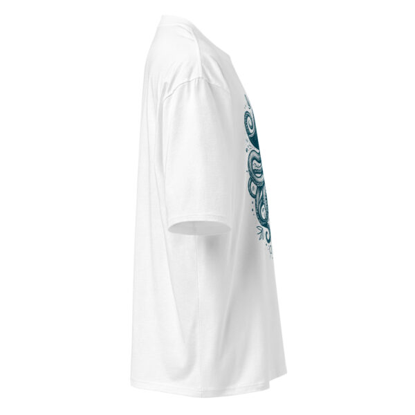 Pirate kraken, beach, sea, Oversized heavyweight t-shirt - Image 3