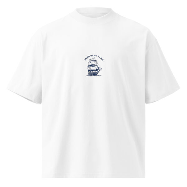 Captain of myown destiny, boat, nautic, Unisex organic oversized high neck t-shirt