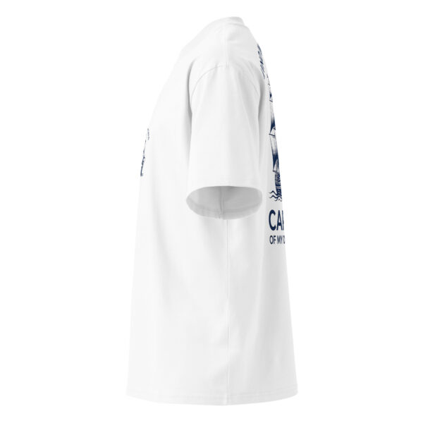 Captain of myown destiny, boat, nautic, Unisex organic oversized high neck t-shirt - Image 4