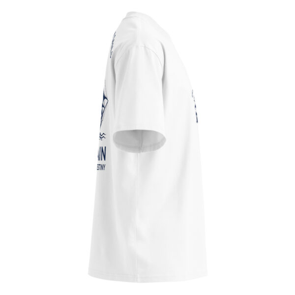 Captain of myown destiny, boat, nautic, Unisex organic oversized high neck t-shirt - Image 3