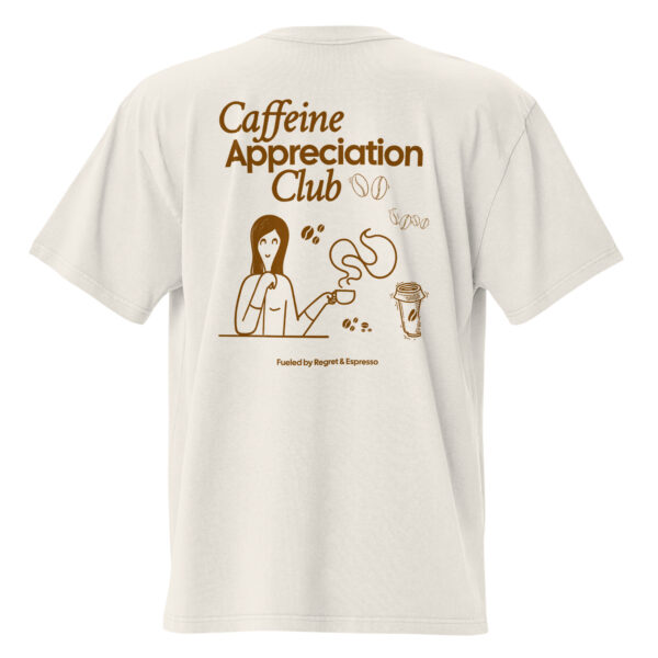 Caffeine appreciation Club, Oversized faded t-shirt - Image 2
