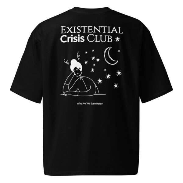 Existencial Crisis Club, Oversized heavyweight t-shirt - Image 4
