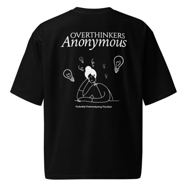 Overthinkers Anonymous, Oversized heavyweight t-shirt - Image 4