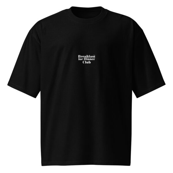 Breakfast for dinner club, funny, woman, Oversized heavyweight t-shirt