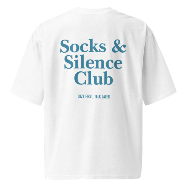 Socks & Silence Club, Oversized heavyweight t-shirt - Image 4