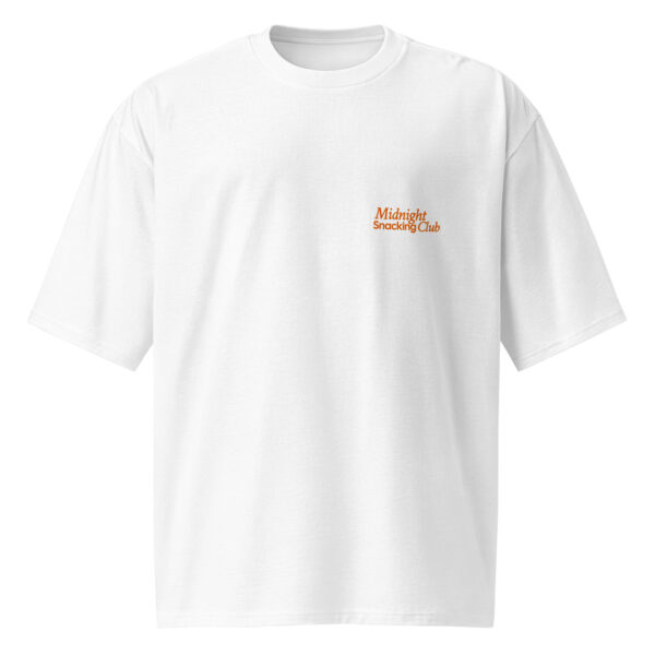 Midnight Snacking Club, orange, Oversized heavyweight t-shirt