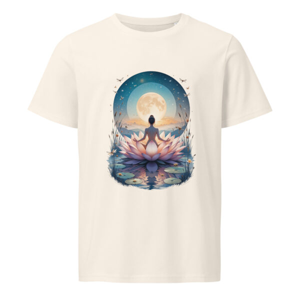 Yoga pose, zen, woman, Unisex organic mid-light t-shirt