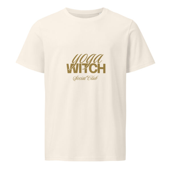 Yoga Witch, social club, gold, woman, zen, Unisex organic mid-light t-shirt