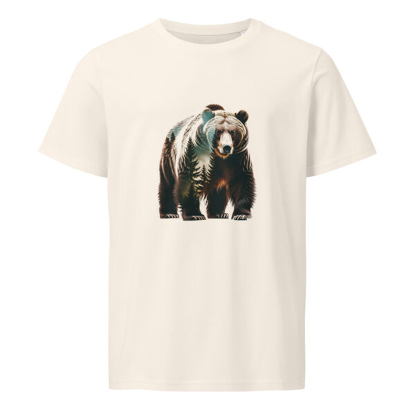 Bear. outdoors, nature, Unisex organic mid-light t-shirt
