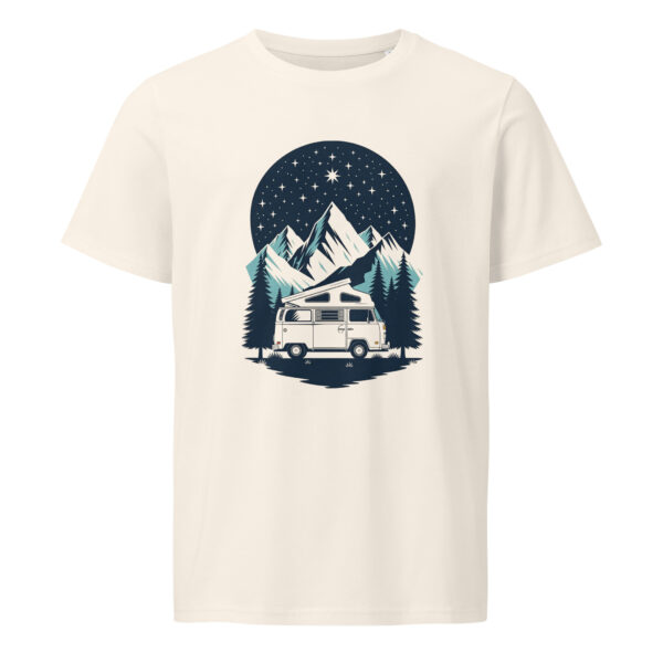 Camping car, outdoors, nature, Unisex organic mid-light t-shirt