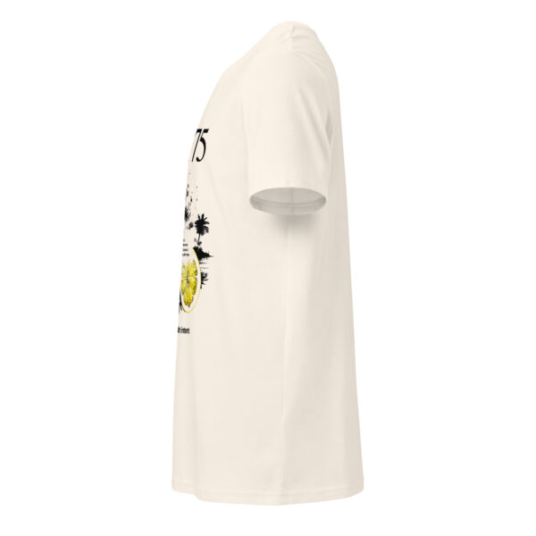French 75, cocktail, Unisex organic mid-light t-shirt - Image 4