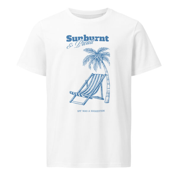 Sunburnt and proud, Unisex organic mid-light t-shirt