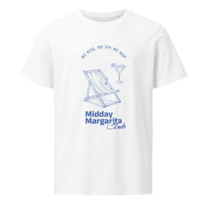 unisex-organic-mid-light-t-shirt-white-front-6832a5feefa08.jpg Midday Margarita Club, Unisex organic mid-light t-shirt