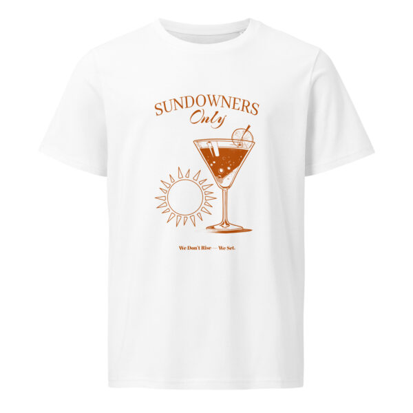 Sundowners Only, Unisex organic mid-light t-shirt - Image 5