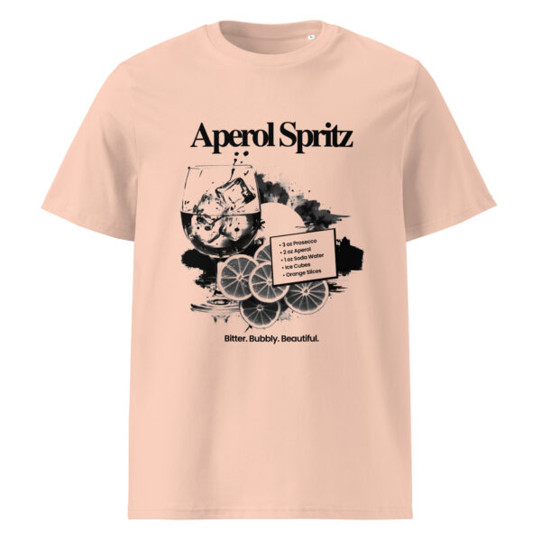 Aperol Spritz, cocktail, Unisex organic ribbed neck t-shirt - Image 2