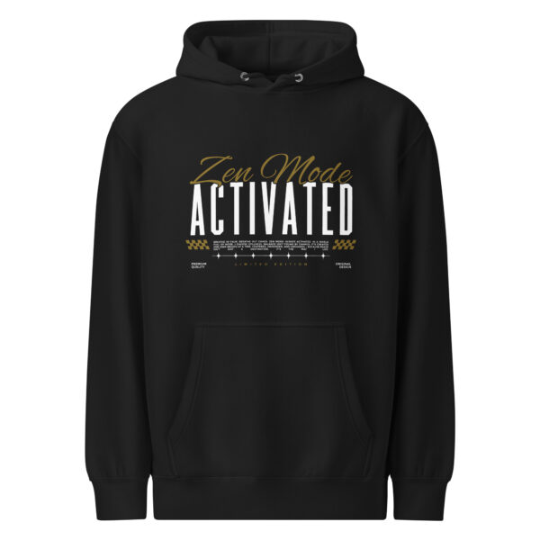 Zen mode activated, yoga, woman, Unisex premium mid-weight hoodie