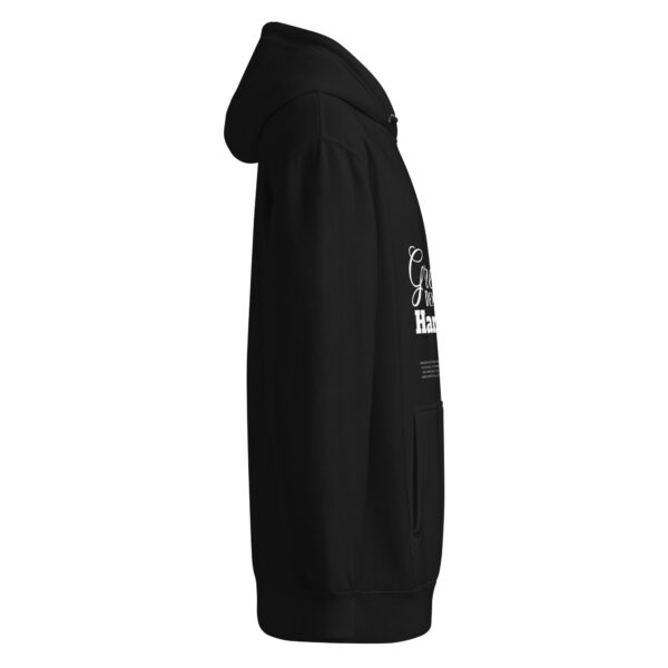 Greatness demands Hard work, Unisex premium mid-weight hoodie - Image 4