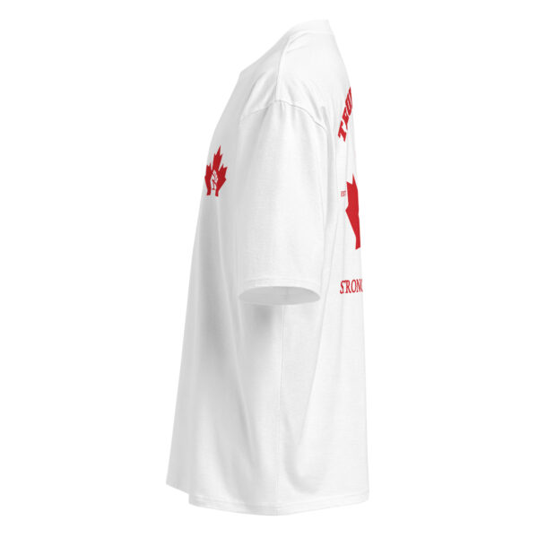 True North, red on white, canada, Oversized heavyweight t-shirt - Image 2