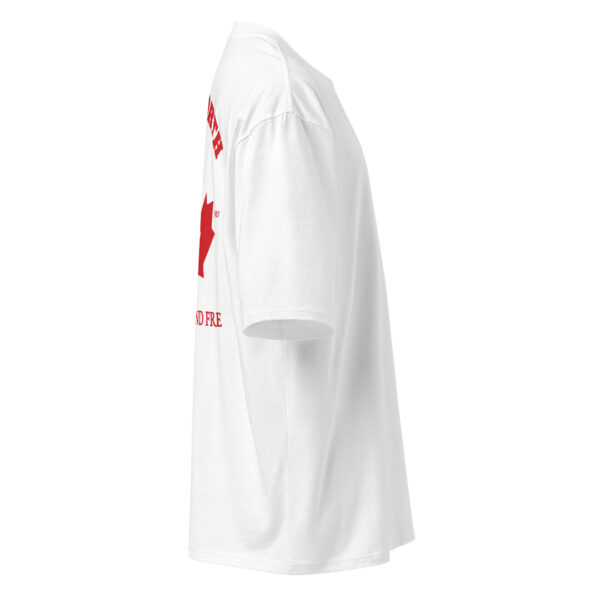 True North, red on white, canada, Oversized heavyweight t-shirt - Image 3