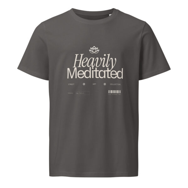 Heavily meditated, yoga, woman, Unisex organic mid-light t-shirt