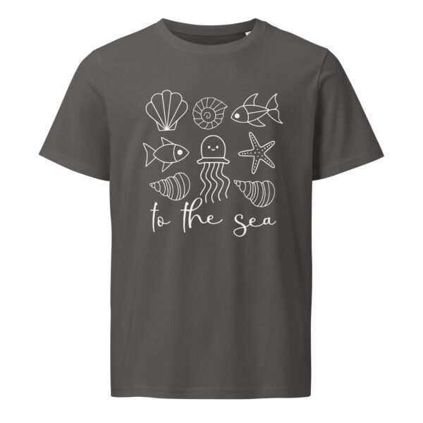 To the sea, beach, summer, Unisex organic mid-light t-shirt - Image 5