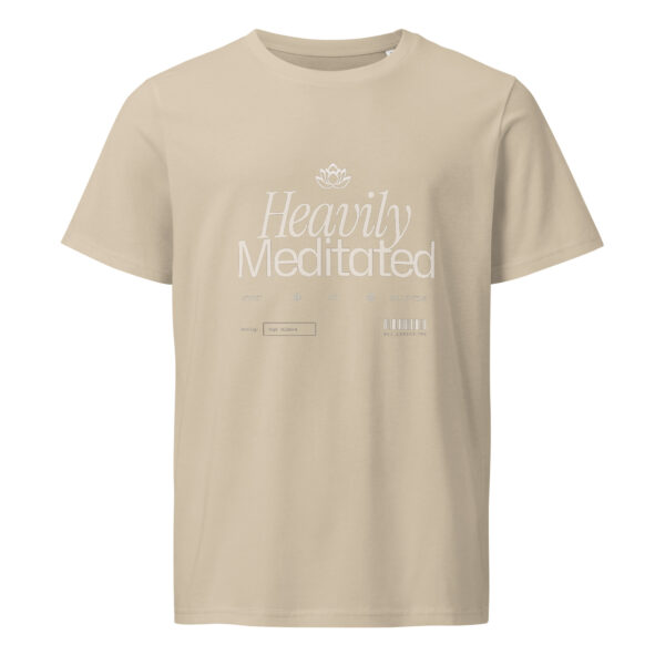 Heavily meditated, yoga, woman, Unisex organic mid-light t-shirt - Image 5