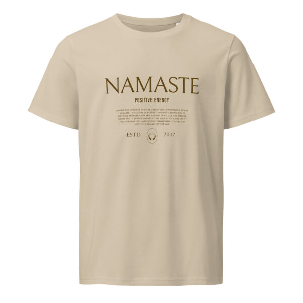 Namaste Positive energy, yoga, zen, woman, Unisex organic mid-light t-shirt