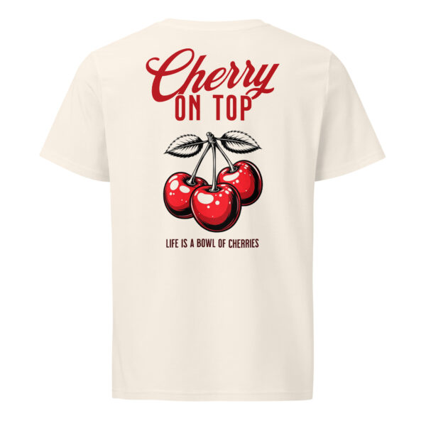 Cherries on top, woman, Unisex organic mid-light t-shirt - Image 3