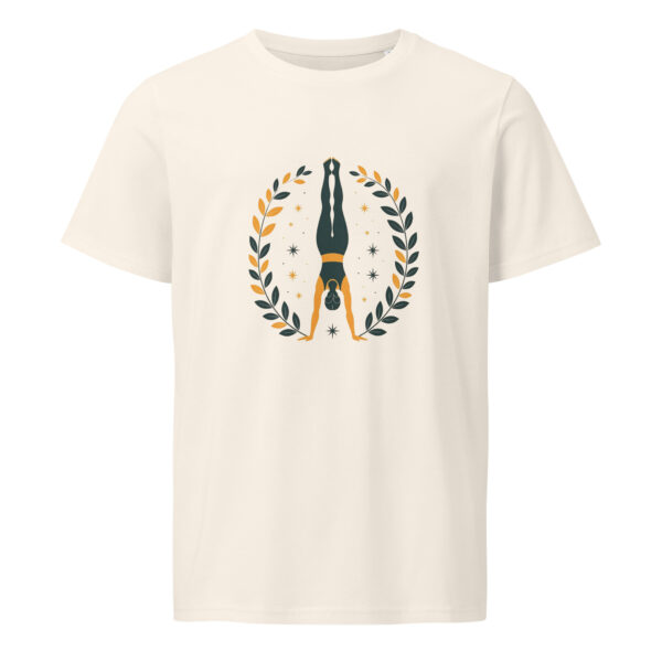 Yoga Upside Down, Unisex organic mid-light t-shirt