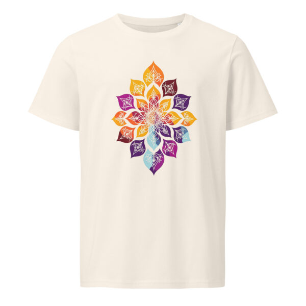 Yoga flower , zen, yoga, Unisex organic mid-light t-shirt