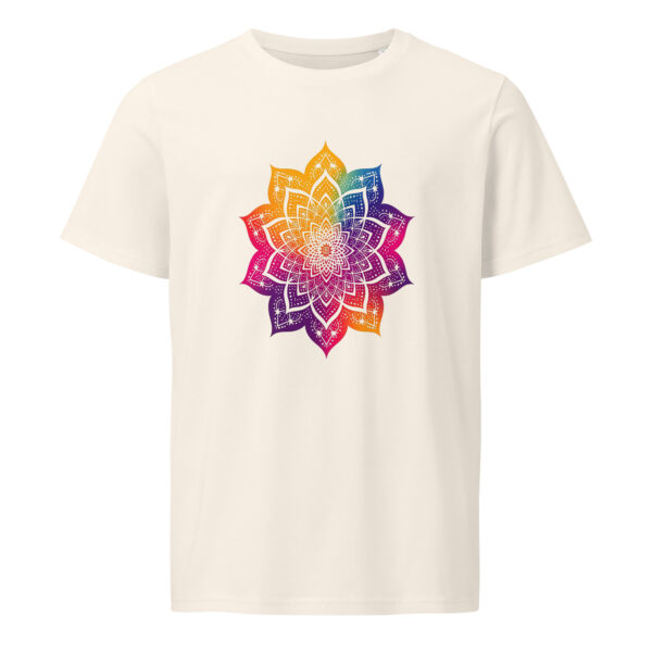 Yoga flower 02, zen, yoga, Unisex organic mid-light t-shirt
